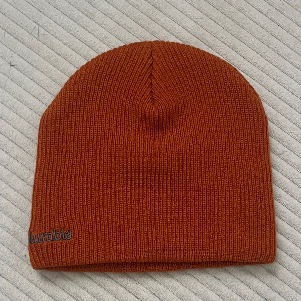 Columbia Orange Knit Beanie